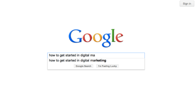 How to get started in digital marketing